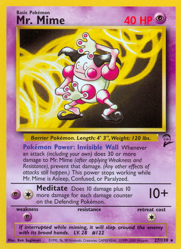 Mr. Mime (27/130) [Base Set 2] | Pegasus Games WI