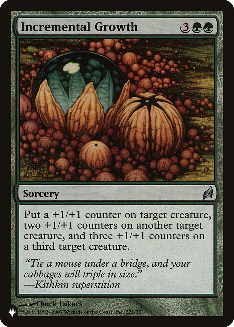 Incremental Growth [The List] | Pegasus Games WI