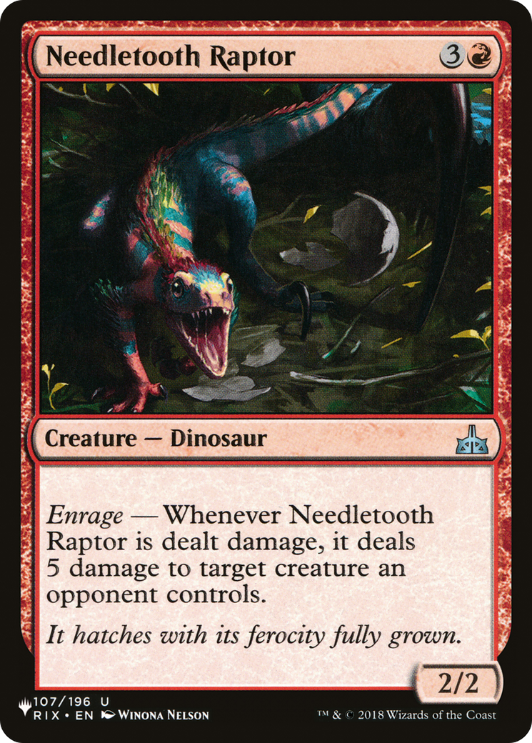 Needletooth Raptor [The List] | Pegasus Games WI