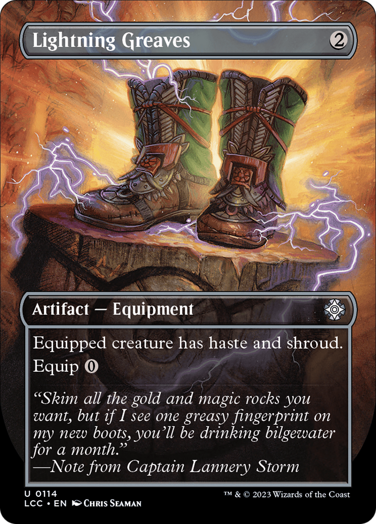 Lightning Greaves (Borderless) [The Lost Caverns of Ixalan Commander] | Pegasus Games WI