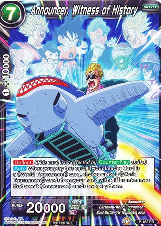 Announcer, Witness of History (Power Booster) (P-162) [Promotion Cards] | Pegasus Games WI