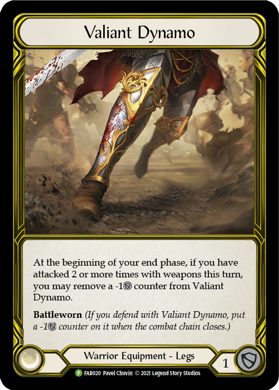 Valiant Dynamo (Golden) [FAB020] (Promo)  Cold Foil | Pegasus Games WI