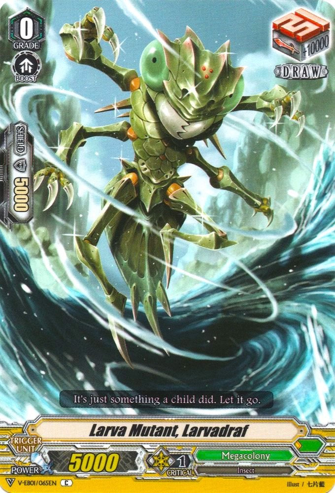 Larva Mutant, Larvadraf (V-EB01/065EN) [The Destructive Roar] | Pegasus Games WI