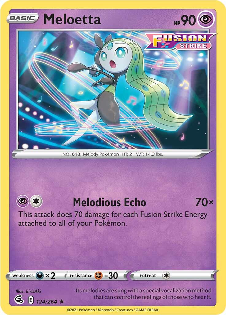 Meloetta (124/264) [Sword & Shield: Fusion Strike] | Pegasus Games WI