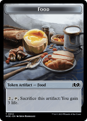 Rat // Food (0012) Double-Sided Token [Wilds of Eldraine Tokens] | Pegasus Games WI