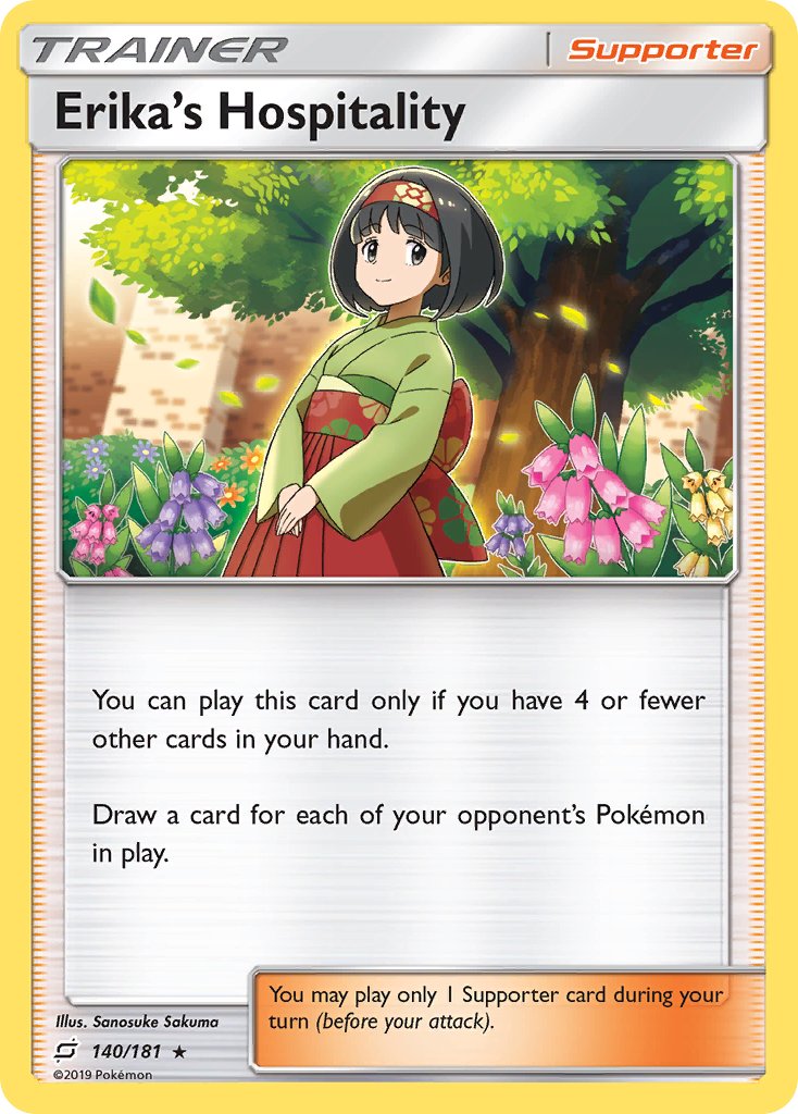 Erika's Hospitality (140/181) (Theme Deck Exclusive) [Sun & Moon: Team Up] | Pegasus Games WI