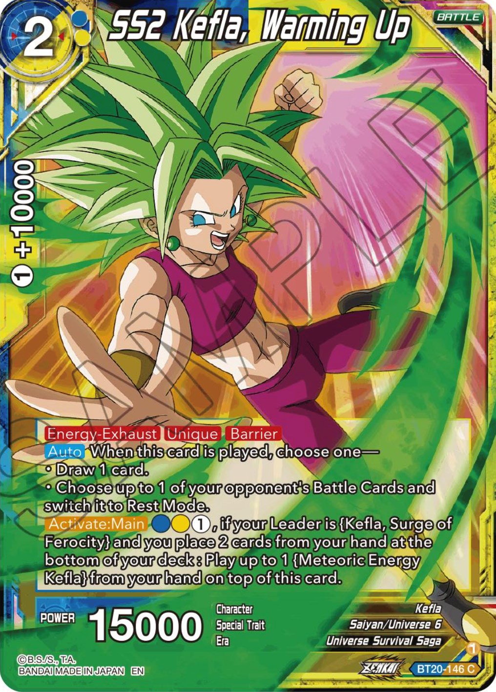 SS2 Kefla, Warming Up (BT20-146) [Power Absorbed] | Pegasus Games WI