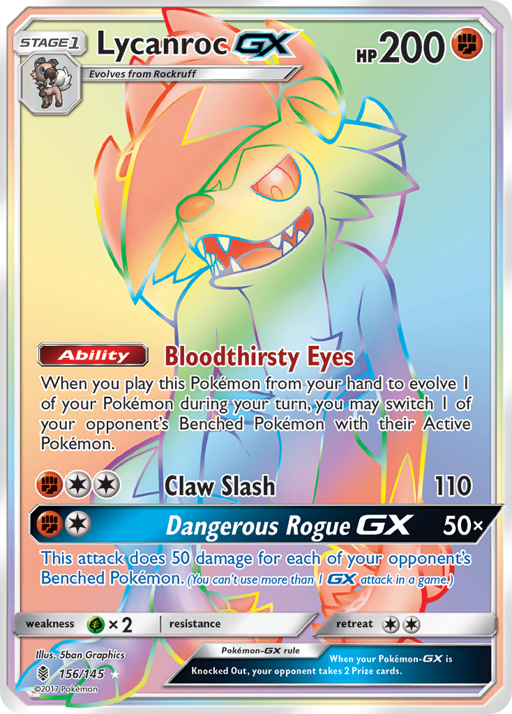 Lycanroc GX (156/145) [Sun & Moon: Guardians Rising] | Pegasus Games WI