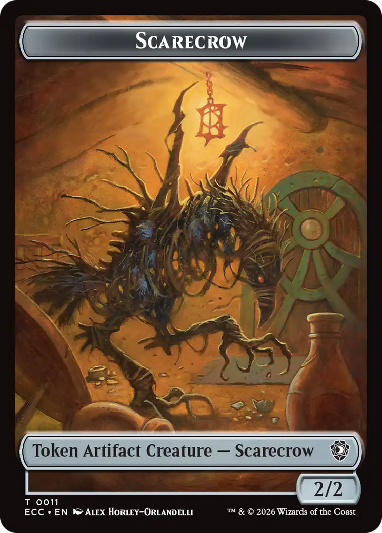 Snake // Scarecrow Double-Sided Token [Lorwyn Eclipsed Tokens] | Pegasus Games WI