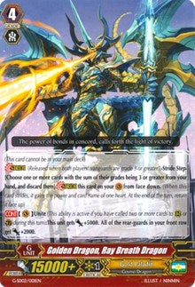 Golden Dragon, Ray Breath Dragon (G-SD02/001EN) [G-Start Deck 2: Knight of the Sun] | Pegasus Games WI