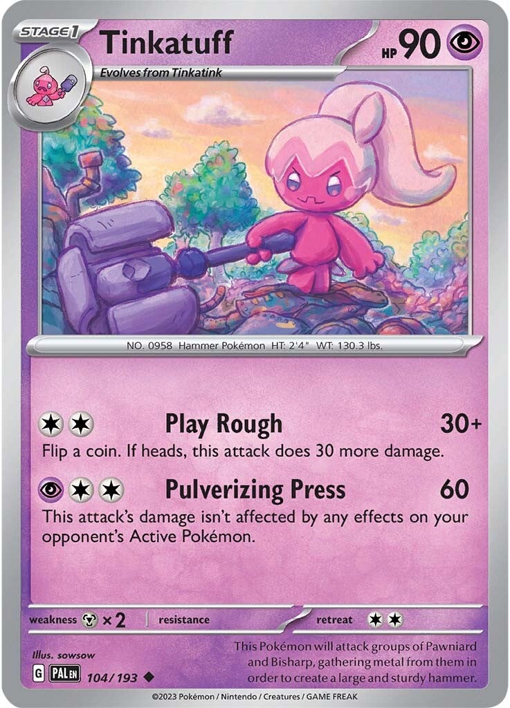 Tinkatuff (104/193) [Scarlet & Violet: Paldea Evolved] | Pegasus Games WI