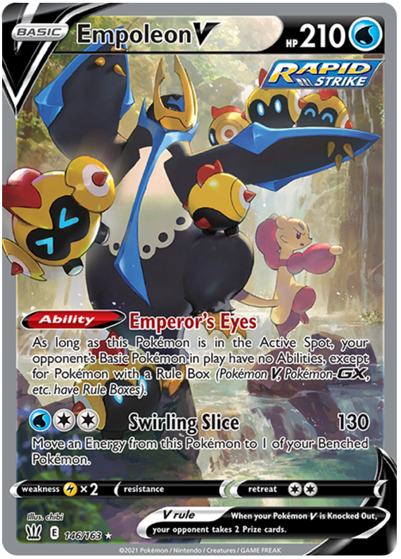 Empoleon V (146/163) [Sword & Shield: Battle Styles] | Pegasus Games WI