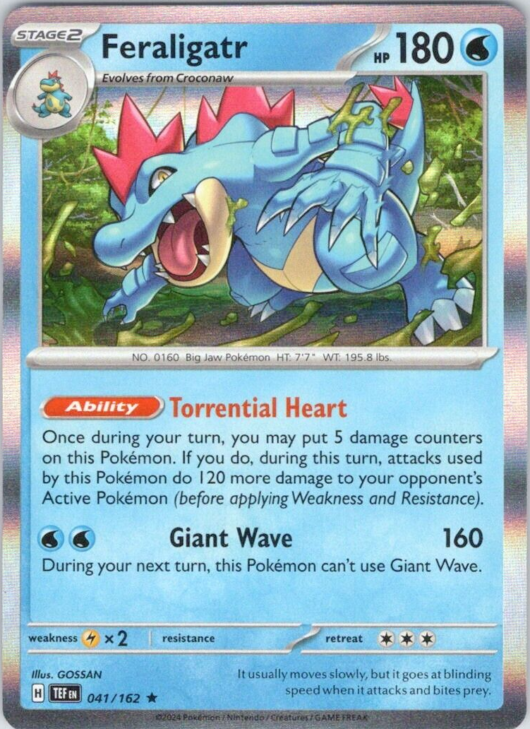 Feraligatr (041/162) [Scarlet & Violet: Temporal Forces] | Pegasus Games WI