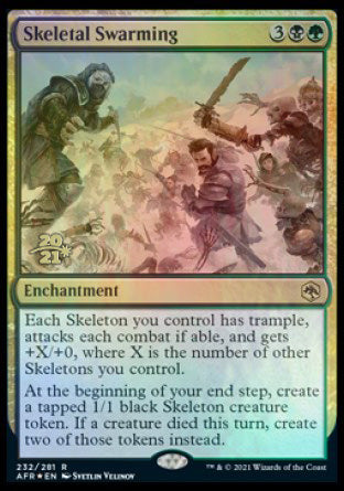 Skeletal Swarming [Dungeons & Dragons: Adventures in the Forgotten Realms Prerelease Promos] | Pegasus Games WI