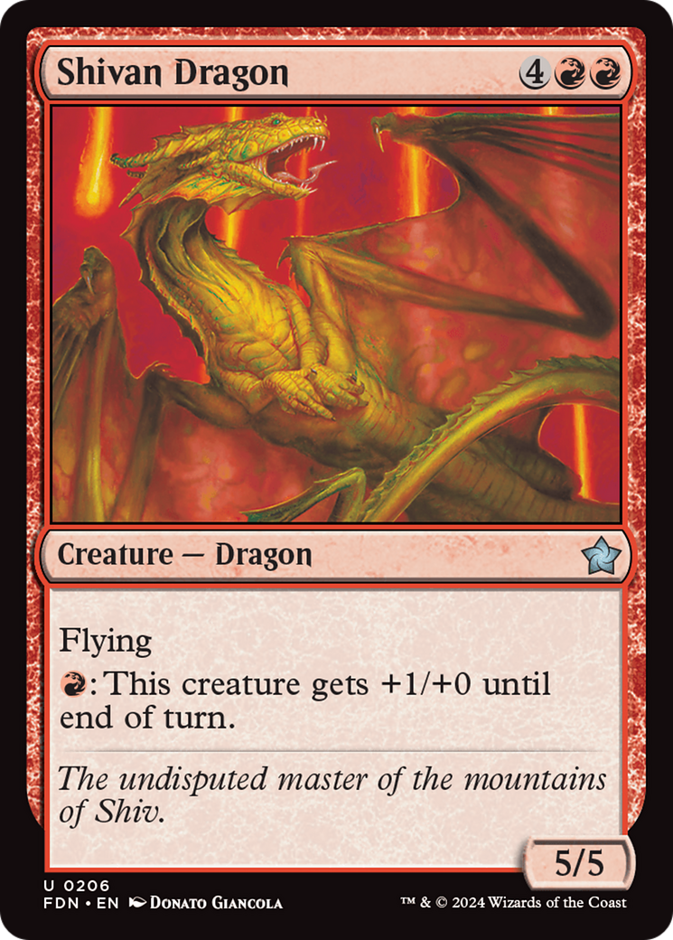 Shivan Dragon [Foundations] | Pegasus Games WI