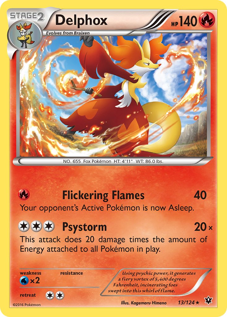 Delphox (13/124) (Theme Deck Exclusive) [XY: Fates Collide] | Pegasus Games WI