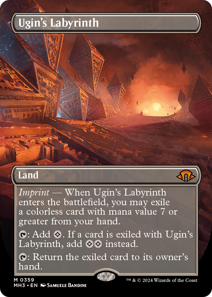 Ugin's Labyrinth (Borderless) [Modern Horizons 3] | Pegasus Games WI