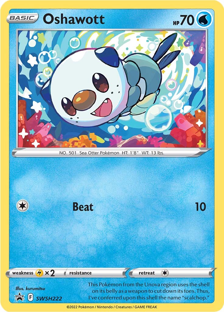 Oshawott (SWSH222) [Sword & Shield: Black Star Promos] | Pegasus Games WI