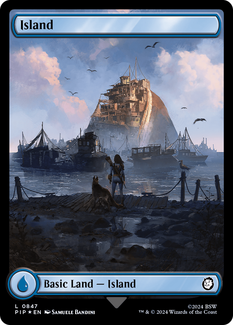 Island (0847) (Surge Foil) [Fallout] | Pegasus Games WI