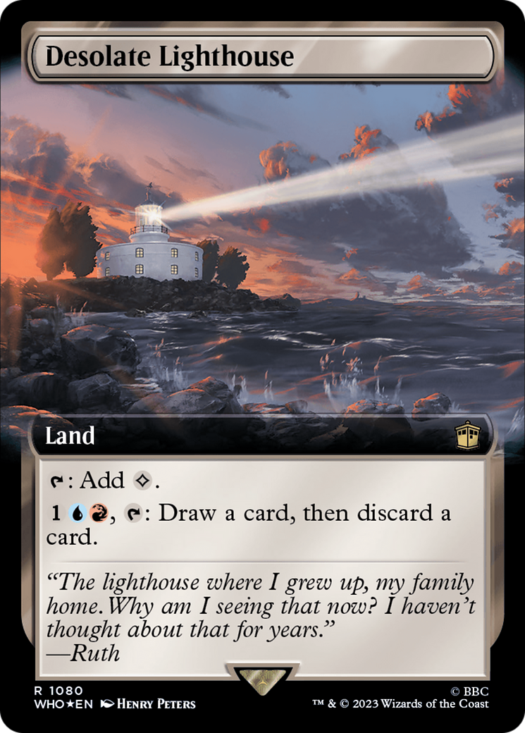 Desolate Lighthouse (Extended Art) (Surge Foil) [Doctor Who] | Pegasus Games WI