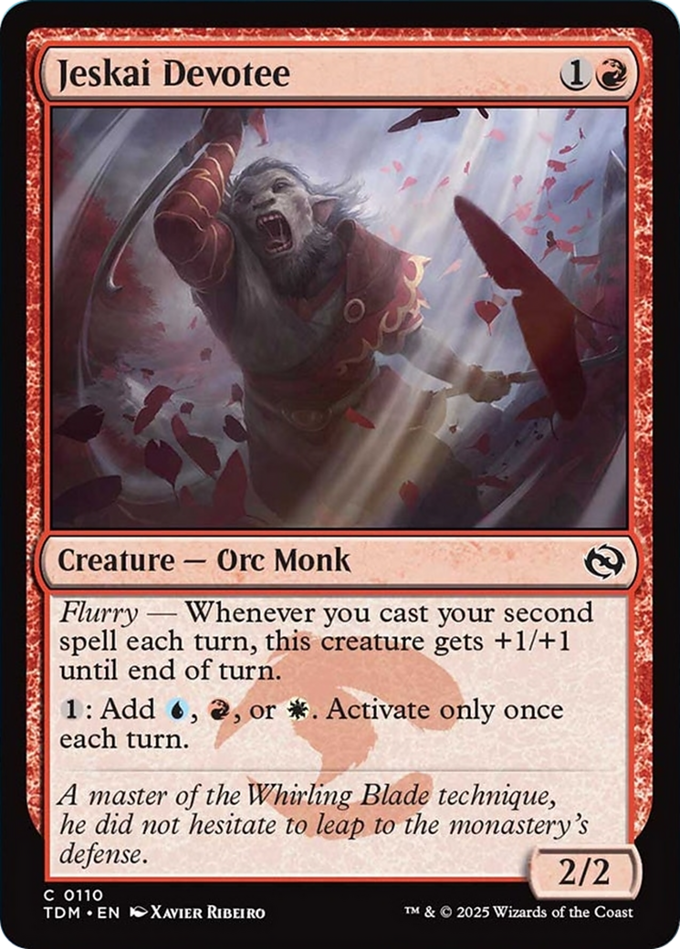 Jeskai Devotee [Tarkir: Dragonstorm] | Pegasus Games WI