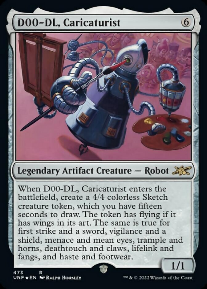 D00-DL, Caricaturist (Galaxy Foil) [Unfinity] | Pegasus Games WI