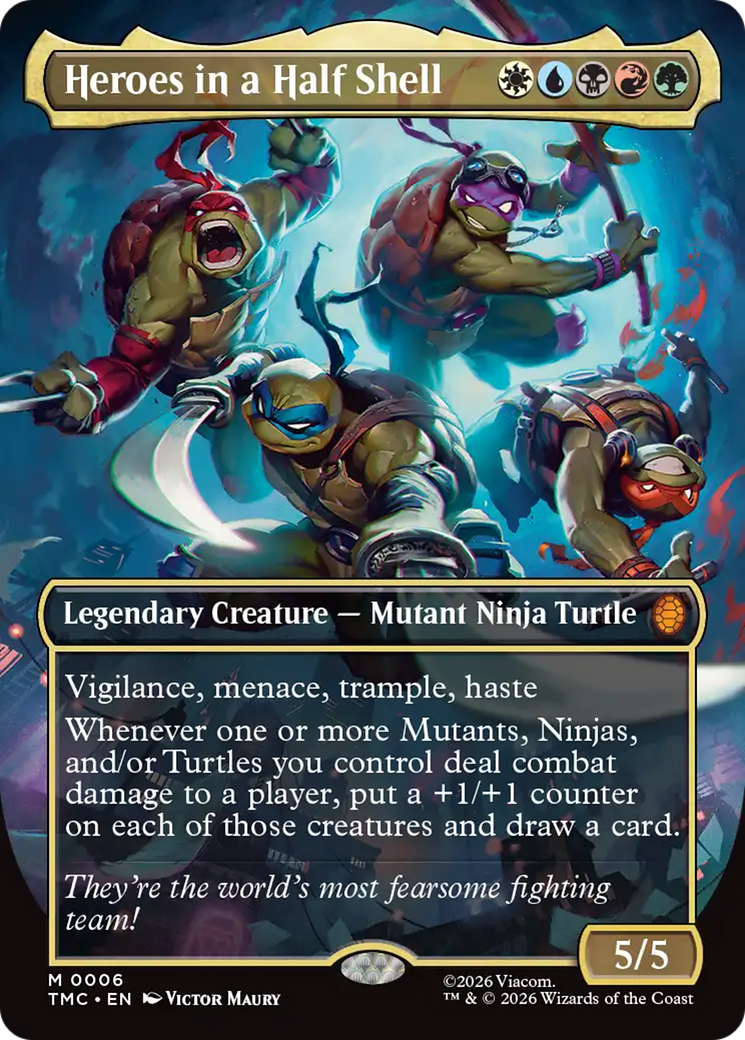 Heroes in a Half Shell (Borderless) [Teenage Mutant Ninja Turtles Commander] | Pegasus Games WI