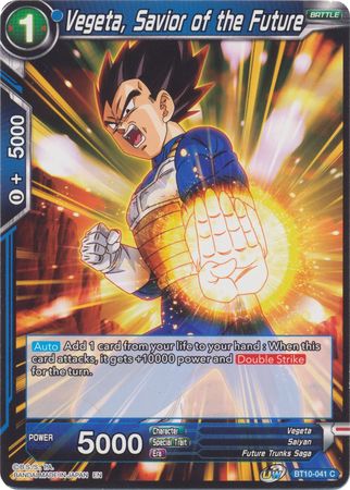 Vegeta, Savior of the Future (BT10-041) [Rise of the Unison Warrior 2nd Edition] | Pegasus Games WI