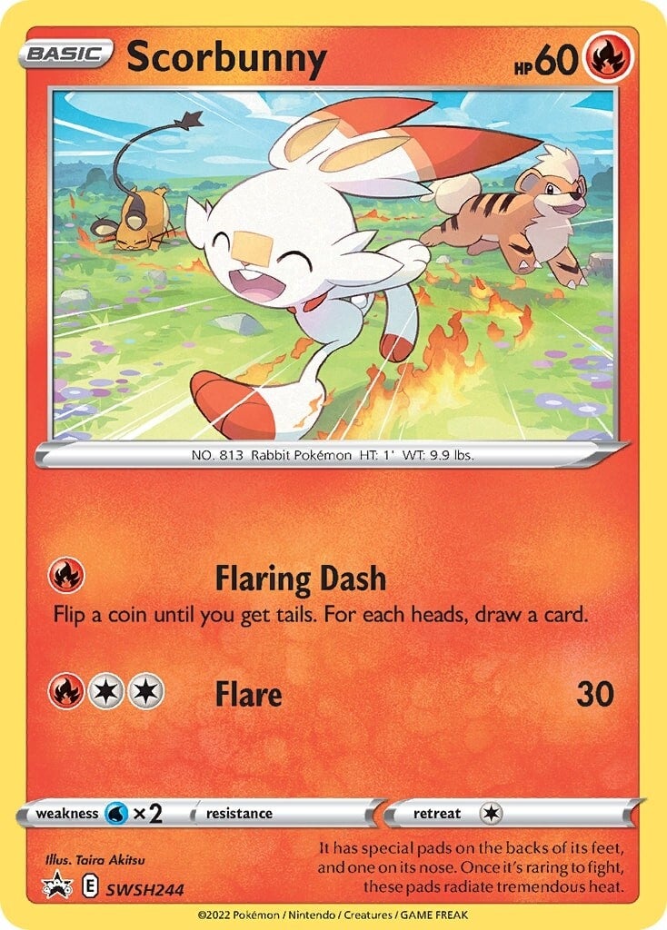 Scorbunny (SWSH244) [Sword & Shield: Black Star Promos] | Pegasus Games WI