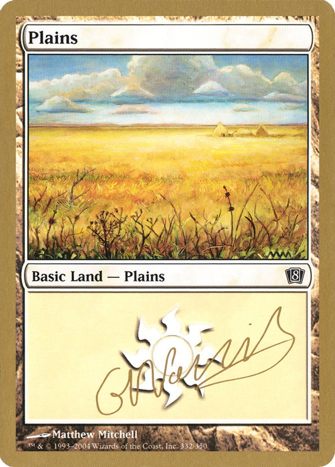 Plains (gn332) (Gabriel Nassif) [World Championship Decks 2004] | Pegasus Games WI