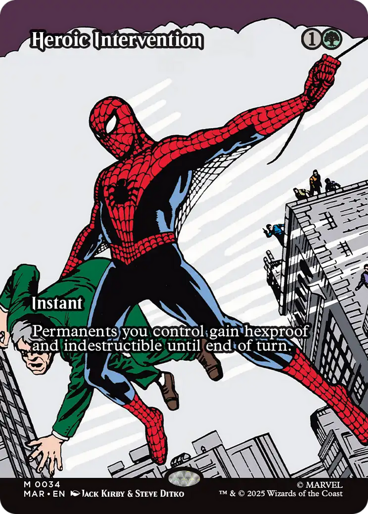 Heroic Intervention (Borderless) [Marvel's Spider-Man: Eternal-Legal] | Pegasus Games WI