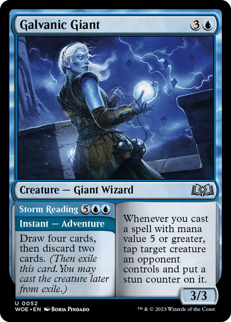 Galvanic Giant // Storm Reading [Wilds of Eldraine] | Pegasus Games WI