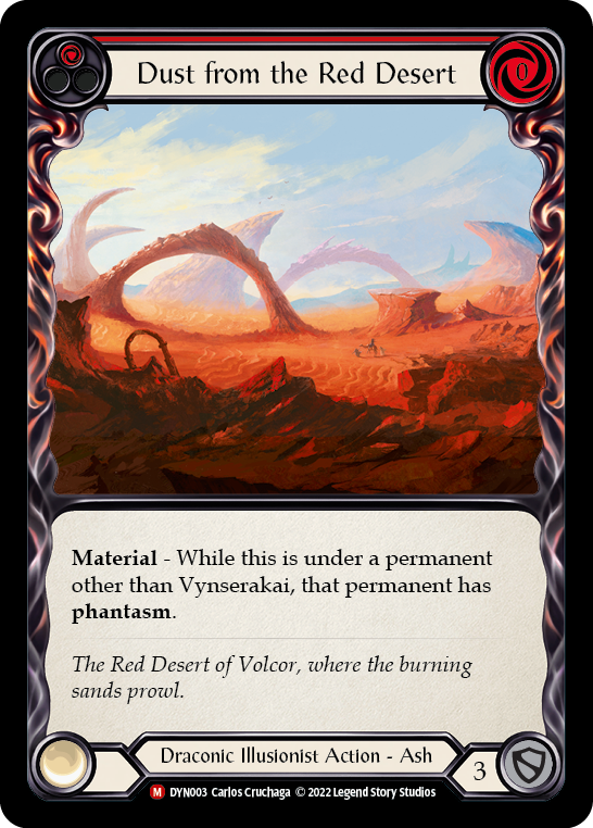 Dust from the Red Desert [DYN003] (Dynasty)  Rainbow Foil | Pegasus Games WI