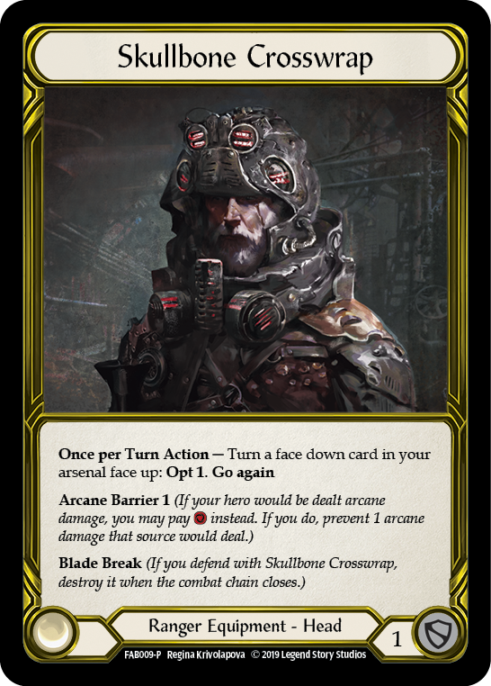 Skullbone Crosswrap [FAB009-P] (Promo)  1st Edition Cold Foil - Golden | Pegasus Games WI