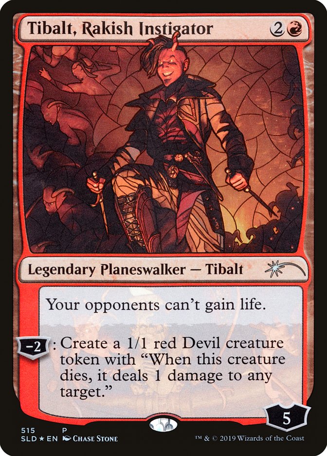 Tibalt, Rakish Instigator (Stained Glass) [Secret Lair Drop Promos] | Pegasus Games WI