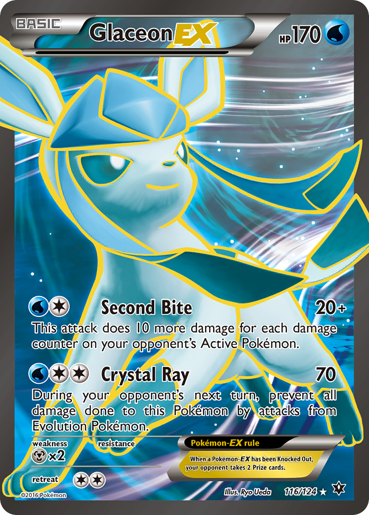 Glaceon EX (116/124) [XY: Fates Collide] | Pegasus Games WI