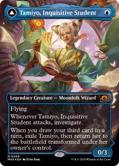 Tamiyo, Inquisitive Student // Tamiyo, Seasoned Scholar (Borderless) (Textured Foil) [Modern Horizons 3] | Pegasus Games WI