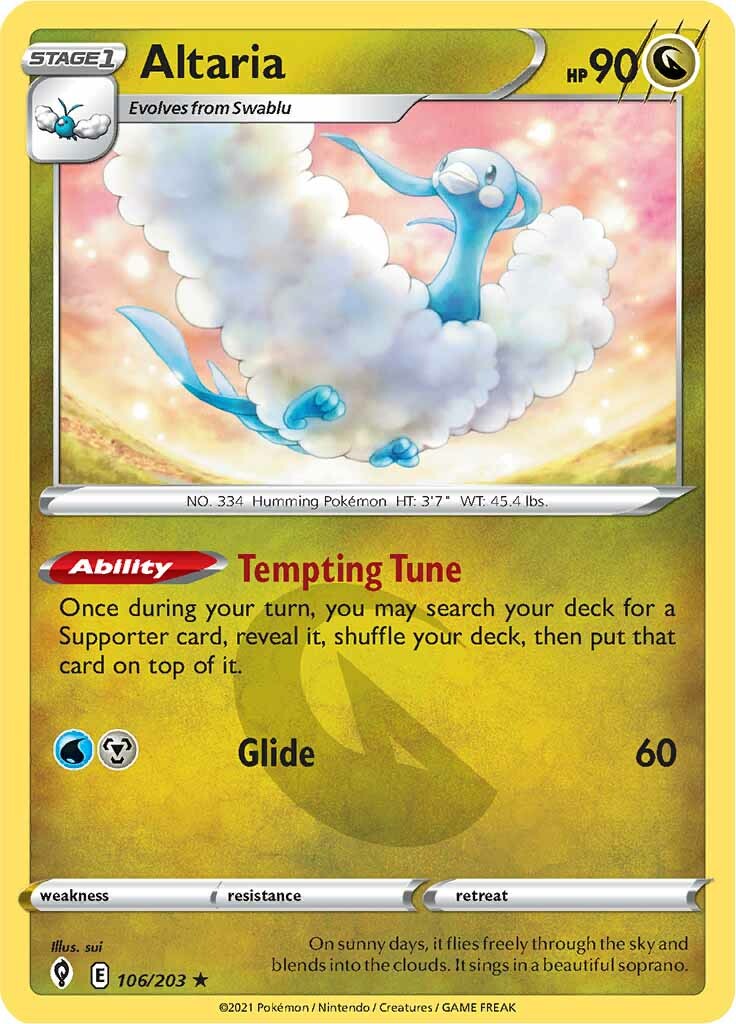 Altaria (106/203) [Sword & Shield: Evolving Skies] | Pegasus Games WI