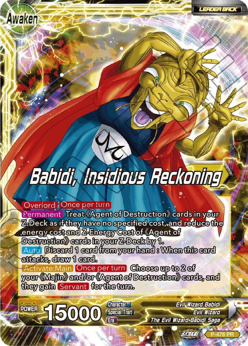 Babidi // Babidi, Insidious Reckoning (Silver Foil) (P-476) [Tournament Promotion Cards] | Pegasus Games WI