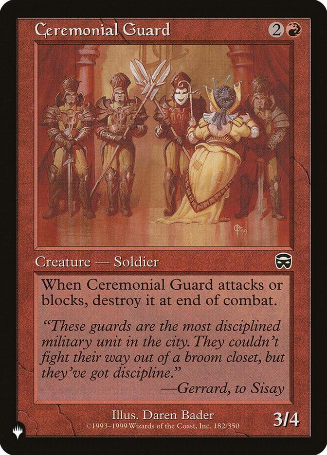 Ceremonial Guard [The List] | Pegasus Games WI