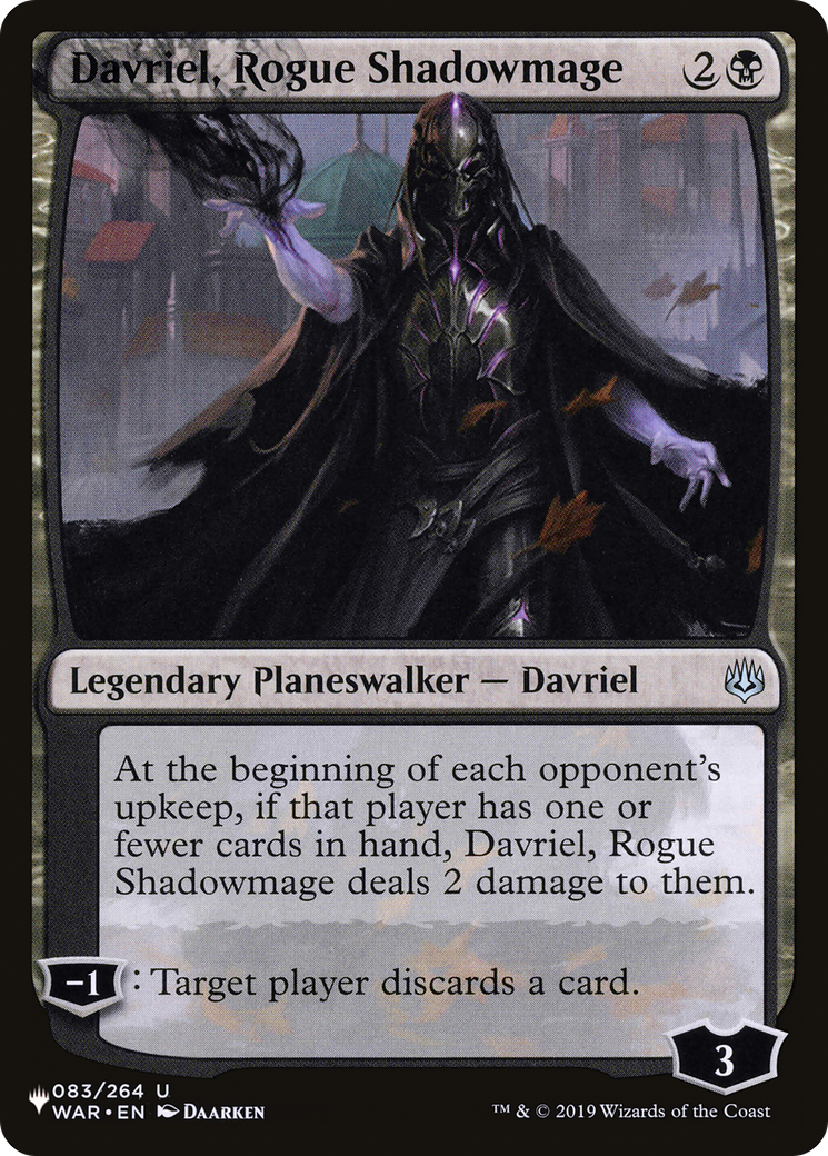 Davriel, Rogue Shadowmage [The List Reprints] | Pegasus Games WI