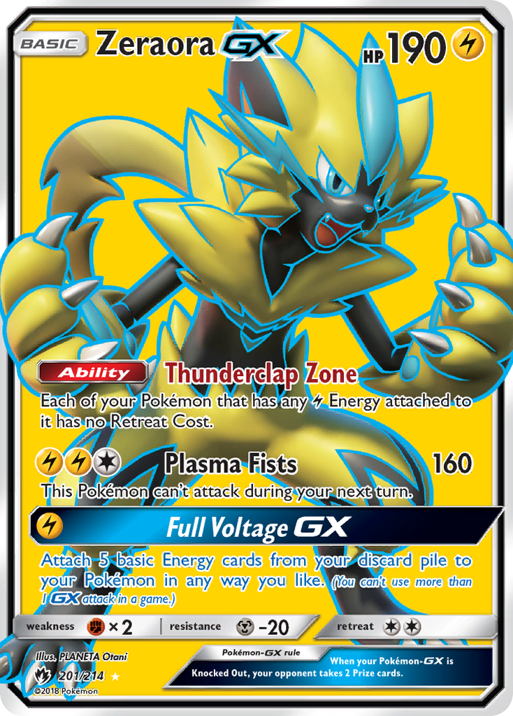 Zeraora GX (201/214) [Sun & Moon: Lost Thunder] | Pegasus Games WI