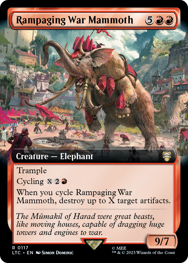 Rampaging War Mammoth (Extended Art) [The Lord of the Rings: Tales of Middle-Earth Commander] | Pegasus Games WI