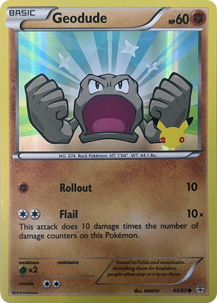 Geodude (043/083) [Celebrations: 25th Anniversary] | Pegasus Games WI