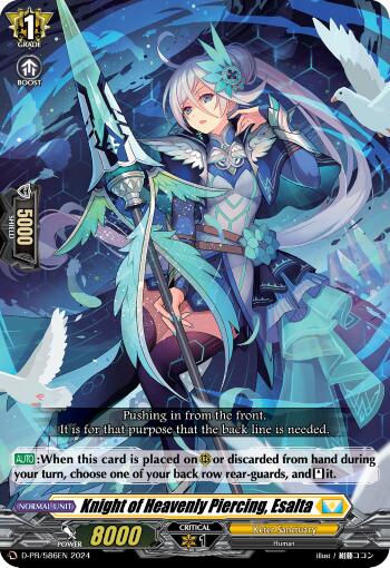 Knight of the Heavenly Piercing, Esalta (D-PR/586EN) [D Promo Cards] | Pegasus Games WI