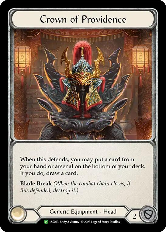Fabric of Providence // Crown of Providence [LSS013] (Promo)  Cold Foil | Pegasus Games WI