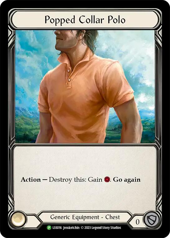 Popped Collar Polo [LSS016] (Promo)  Cold Foil | Pegasus Games WI