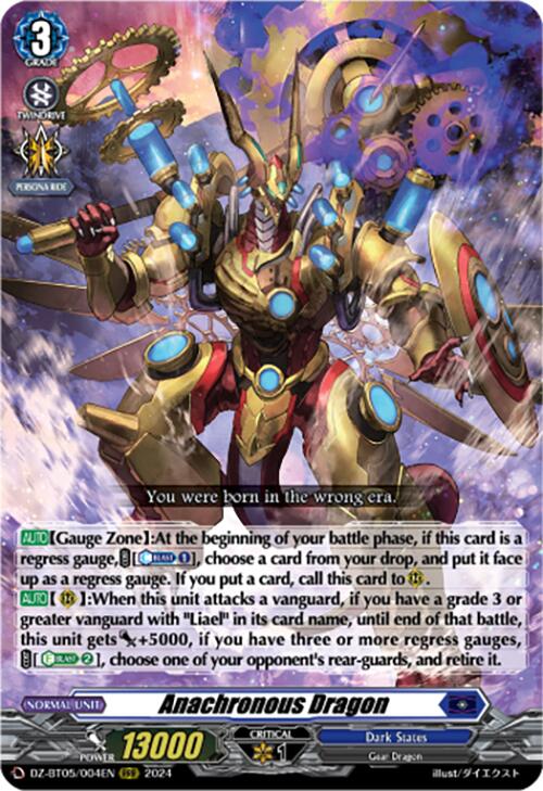 Anachronous Dragon (DZ-BT05/004EN) [DZ-BT05: Omniscient Awakening] | Pegasus Games WI