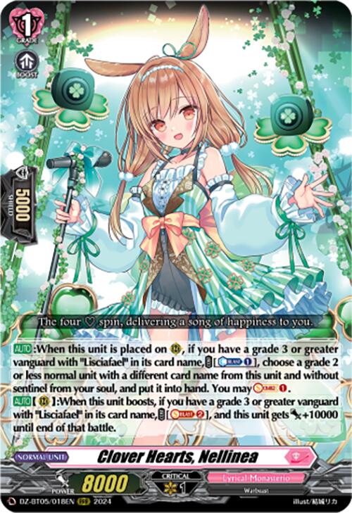 Clover Hearts, Nellinea (DZ-BT05/018EN) [Omniscient Awakening] | Pegasus Games WI