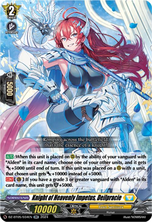 Knight of Heavenly Impetus, Deilpracie (DZ-BT05/034EN) [DZ-BT05: Omniscient Awakening] | Pegasus Games WI